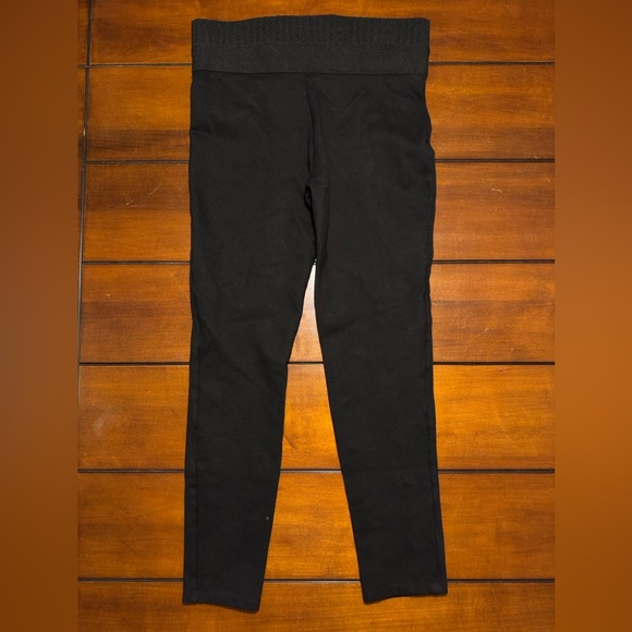 Zara black pull on leggings with buttons - Picture 2 of 8